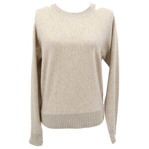 N:Philanthropy Wool Cashmere Sweater Womens S Beige Preppy Academia Quiet Luxury